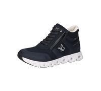 CAPRICE sneaker da donna alti vegani idrorepellenti, Blu (Ocean Comb), 37 EU