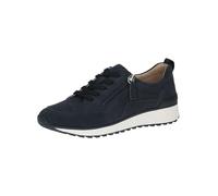 CAPRICE Sneaker da Donna Bassi in Pelle con Cerniera, Blu (Ocean Suede), 40 EU