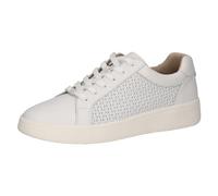 CAPRICE Sneaker da Donna Bassi in Pelle con Lacci, Bianco (White Nappa), 37 EU