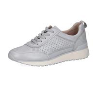 CAPRICE Sneaker da Donna Bassi in Pelle con Lacci, Blu (Lt.Blu.per.Dee), 39 EU