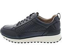 CAPRICE Sneaker da Donna Bassi in Pelle con Lacci, Blu (Ocean Deer), 39 EU