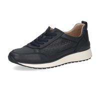 CAPRICE Sneaker da Donna Bassi in Pelle con Lacci, Blu (Ocean Deer), 40 EU