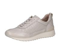CAPRICE Sneaker da Donna Bassi in Pelle con Lacci, Crema (Pearl Perl Dee), 37 EU