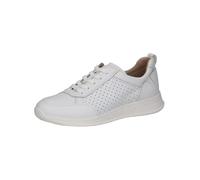 CAPRICE Sneaker da Donna Bassi in Pelle con traforo, Bianco (White Nappa), 40 EU