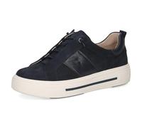 CAPRICE Sneaker da Donna Bassi in Pelle Plateau, Blu (Ocean Suede), 40 EU
