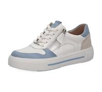 CAPRICE Sneaker da Donna in Pelle, Blu (Jeans/White), 38 EU