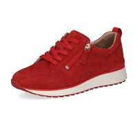 CAPRICE Sneaker da Donna in Pelle, Rosso (Red Suede), 39 EU