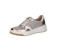 CAPRICE Sneaker da Donna Piatte con Lacci Low Top, Stone Comb, 40 EU