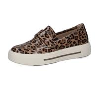 CAPRICE Sneaker Slip-on da Donna in Pelle Plateau, Multicolore (Leo Beige), 41 EU