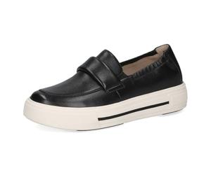 CAPRICE Sneaker Slip-on da Donna in Pelle Plateau, Nero (Black Nappa), 38 EU