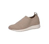 CAPRICE Sneaker Slip-on da Donna Senza Lacci da infilare, Beige (Sand Knit), 37 EU