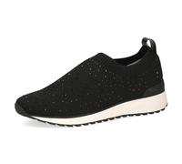 CAPRICE Sneaker Slip-on da Donna Senza Lacci da infilare, Nero (Black Knit), 37 EU
