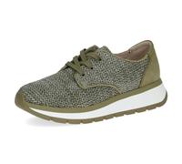 CAPRICE Sneakers da Donna Basse Traspiranti Sportive, Verde (Khaki Comb), 40 EU
