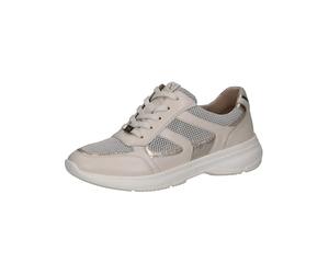 CAPRICE Sneakers da Donna Piatte Sportive, comode, Offwh Lt Gold, 42 EU
