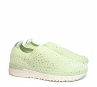 CAPRICE SNEAKERS STILE MOCASSINO IN TESSUTO ELASTICO CON GLITTER E PLANTARE ESTR
