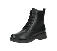 CAPRICE Stivaletti Chelsea da donna in pelle con tacco a blocco, Nero (Black Nappa), 40 EU