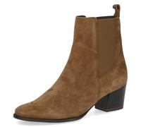 CAPRICE Stivaletti da donna a punta tonda con tacco a blocco, Marrone (Brown Suede), 36 EU