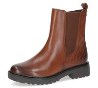 CAPRICE Stivaletti da donna con cerniera suola termica, Marrone (Cognac Comb), 36 EU
