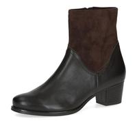 CAPRICE Stivaletti da donna con cerniera tacco basso, Marrone (Dk Brown Comb), 39 EU