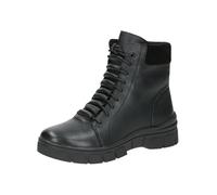 CAPRICE Stivaletti da donna con lacci in pelle idrorepellenti, Nero (Black Nappa), 39 EU