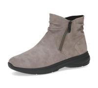 CAPRICE Stivaletti da donna in pelle con cerniera, Marrone (Dk Taupe Suede), 41 EU