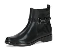 CAPRICE Stivaletti da donna in pelle con fibbia decorativa, Nero (Black Comb), 41 EU
