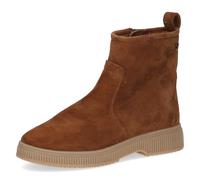 CAPRICE Stivaletti da donna in pelle foderati, Marrone (Cognac Suede), 40 EU