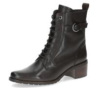 CAPRICE Stivaletti da donna in pelle tacco basso, Marrone (Dk Brown Nappa), 39 EU