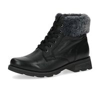 CAPRICE Stivaletti da donna stringati con tacco a blocco foderati, Nero (Black Comb), 42 EU