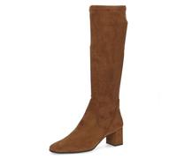CAPRICE Stivali alti da donna con tacco al ginocchio Vegan, Brown Stretch, 36 EU