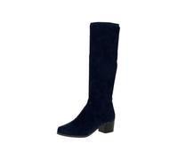 CAPRICE Stivali alti da donna con tacco al ginocchio Vegan, Navy Stretch, 41 EU