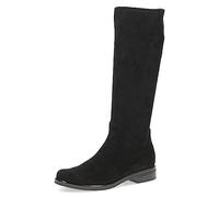 CAPRICE Stivali alti da donna senza tacco al ginocchio vegani, Nero (Black Stretch), 37,5 EU
