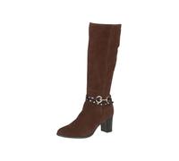 CAPRICE Stivali da Donna 9-25502-43, Altezza Ginocchio, Dk Brown Comb, 36 EU