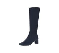 CAPRICE Stivali da donna alti con tacco al ginocchio vegani, Blu (Navy Stretch), 41 EU