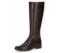 CAPRICE Stivali da donna alti con tacco in pelle eleganti, Marrone (Dk Brown Nappa), 39 EU