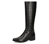 CAPRICE Stivali da donna alti con tacco in pelle eleganti, Nero (Black Nappa), 37 EU