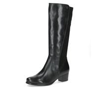 CAPRICE Stivali da donna con tacco a blocco gambale elasticizzato, Nero (Black Comb), 42 EU