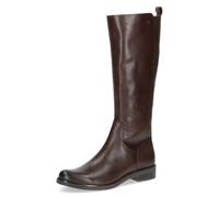 CAPRICE Stivali da donna in pelle con cerniera, Marrone (Dk Brown Comb), 38 EU