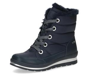 CAPRICE Stivali invernali da donna senza tacco Vegan idrorepellenti, Blu (Ocean Comb), 38,5 EU