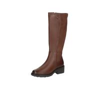 CAPRICE Donna Long Boot Heel 9-25604-43, Stivali ad Altezza Ginocchio, Cognac Comb, 38 EU