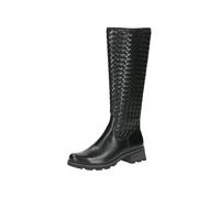 CAPRICE Stivali Lunghi da Donna Flat 9-25606-43, Altezza Ginocchio, Nappa Nera, 42 EU