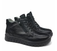 CAPRICE TENNIS A CALZATA EXTRALARGE IN NAPPA SUPER MORBIDA LACCIO E CERNIERA