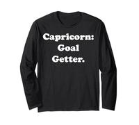 Capricorn: Goal Getter Motivational Energy Maglia a Manica