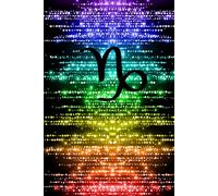 Capricorn Pride Rainbow Crystal Notebook - Celebrate Your Star Sign and Let Your Colors Sparkle