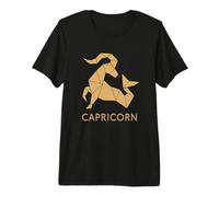 Capricorno Paperfolding Zodiac Graphic Maglietta Premium
