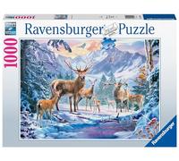 Ravensburger Puzzle 19949 - Rehe und Hirsche im Winter - 1000 Teile Puzzle für Erwachsene ab 14 Jahren
