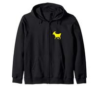 Capro espiatorio Giallo Felpa con Cappuccio