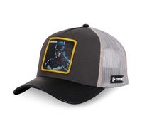 Capslab Batman DC Ecopelle Grigio Nero Cappellino Camionista Regolabile, Grigio/nero/giallo, Taglia Unica