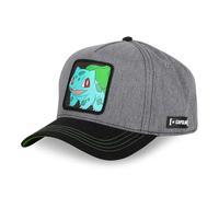 Capslab Bulbasaur Pokemon Denim Grigio Scuro Nero Berretto Regolabile con Snapback