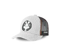 Capslab Cappellino Bugs Bunny Faux Fur Berretto Baseball Trucker cap Taglia Unica - Grigio Chiaro